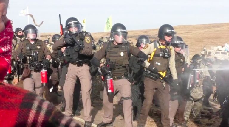 Read more about the article DAPL Cops Evict Treaty Camp as Buffalo Nation Arrive
