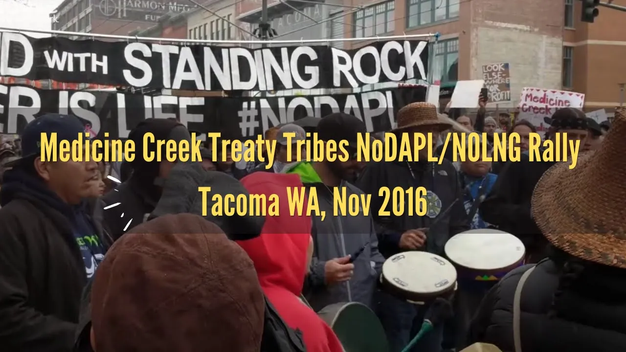 Medicine Creek Treaty Tribes NoDAPL Rally, Tacoma WATitle